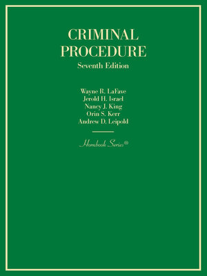 cover image of Criminal Procedure